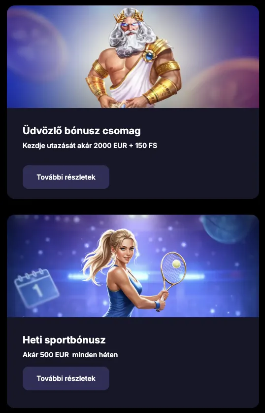Bonuszok – kaszinohoz es sportfogadashoz